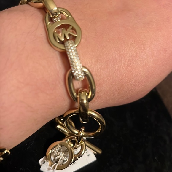 Michael Kors Rhinestone Bracelet gold MKJ4905710 new with tag - Picture 4 of 7